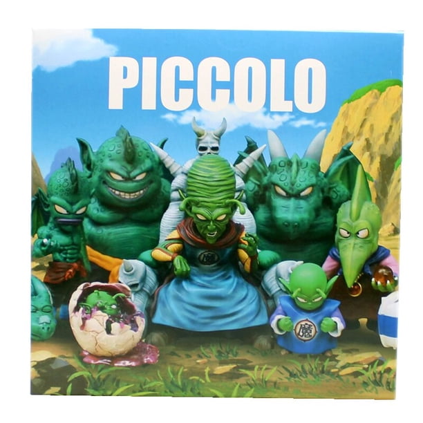 Figuras de acción de Dragon Ball Z, 9 piezas, Piccolo, Daimao, pandereta de Piano, platillo, tambor, Wcf, Piccolo, familia, modelo de juguete