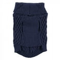 thumbnail image 4 of Luvable Friends Dogs and Cats Cableknit Pet Sweater, Navy, Large, 4 of 4