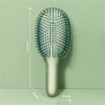 thumbnail image 2 of Cepillo para el cabello, peine estilizador, cepillo para el cabello, herramienta de masaje para desenredar, para el hogar, salón, cepillo cojín verde, 2 of 3