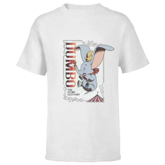 Disney Dumbo the Flying Elephant Spectacular - Short Sleeve T-Shirt for Kids - Customized-White