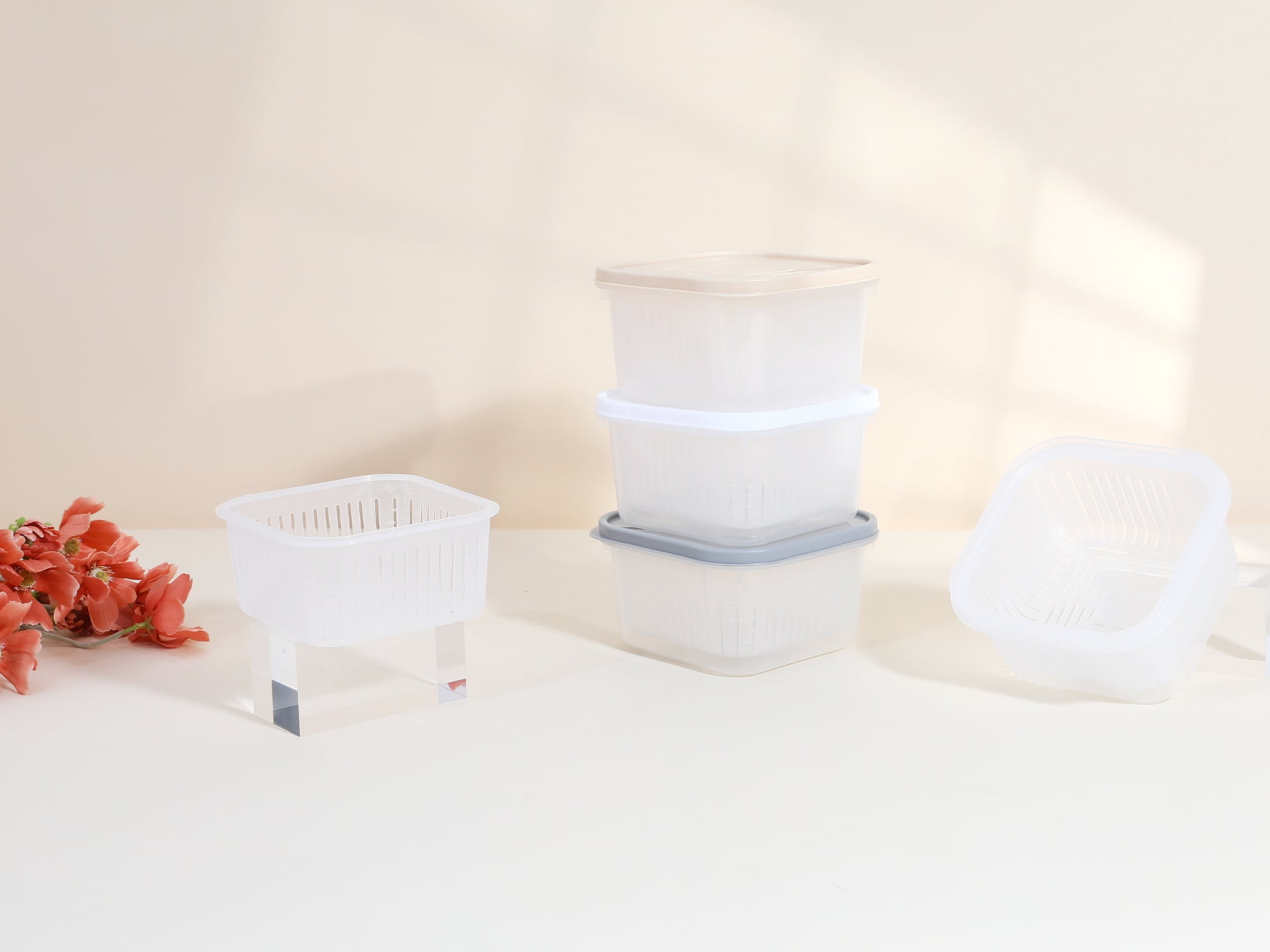 Unique Bargains Food Storage Containers Meal Prep Food Containers 10 Packs White