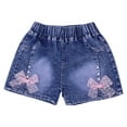 thumbnail image 4 of breaise Girls Jean Shorts Toddler Baby Kids Pull On Chambray Shorts Casual Outerwear Pants 2025 Summer Shorts, 4 of 4