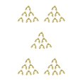 thumbnail image 1 of Guardoinrt Superbe Filigrane 3 Trous Connecteur Menuiser Bijoux Bricolage Résultats Or 5Set, 1 of 6