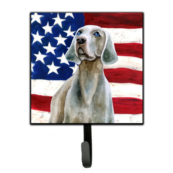 Weimaraner Patriotic Leash or Key Holder