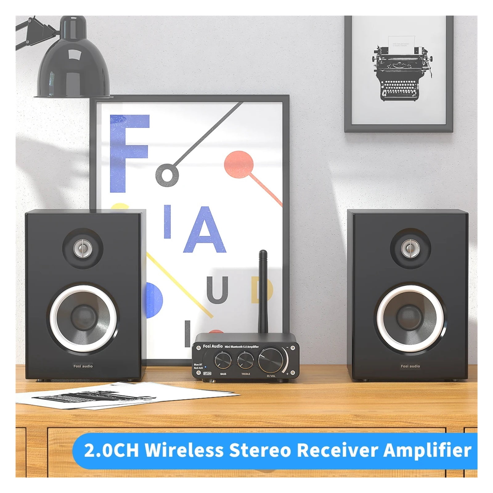 BT10A Mini Bluetooth Amplifier 2 Channel Amp For Home Speakers Treble & Bass HiFi Stereo Sound Amplifier 50W*2