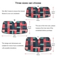 thumbnail image 5 of Yayeee Car Windshield Sun Shade Universal Fit Front Visor Protector, Pink Geometric, 5 of 8