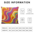 thumbnail image 5 of COMIO Retro 70s Pink and Orange Purple Swirls Throw Pillow Covers Cozy Aesthetic Throw Pillowcase Home Decorative Living Room Cushion Cover College Trendy Funky Dormitory for Bed Couch Sofa, 5 of 5