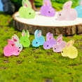 thumbnail image 6 of JZROCKER Pack of 500 Tiny Rabbits Glow in the Dark Bunnies Figurines Garden Decoration, 6 of 13