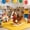 Brown Polyester Steel Wood, variant on XIZE Elephant Rocking Chair,Rocker Toy