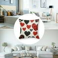 thumbnail image 5 of Heduofu Set of 2 Heart Outdoor Decorative Throw Pillow Covers Valentine's Day Pillowcases Farmhouse Cushion Covers for Couch Sofa Decor, 5 of 7