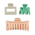 thumbnail image 4 of (2 pack) Scunci Jaw Hair Clips, Assorted Colors and Sizes, 3-Pieces, 4 of 5