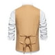 thumbnail image 4 of pstuiky Camisetas sin mangas para hombre, Blusa sin mangas con botones y bolsillos estilo retro para hombre Chaleco para hombre l, 4 of 9