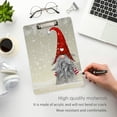 thumbnail image 4 of FMSHPON Snow Winter Scandinavian Folklore Elves Clipboard Hardboard Wood Nursing Clip Board and Pull for Standard A4 Letter 13x9 inches, 4 of 6