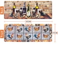 thumbnail image 2 of OPUX Anti Fatigue Kitchen Floor Mat, Reversible Cushioned Memory Foam Kitchen Rug Pad, Waterproof Non-Slip Padded Comfort Standing Mat Laundry Home 47x17 (Farmhouse Rooster Wine), 2 of 7