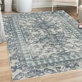 thumbnail image 1 of Vintage Decorative Rug, Victorian Style Pattern of Abstract Leaf Flourishes Grunge Concept Swirling, Quality Carpet for Bedroom Dorm and Living Room, 6 Sizes, Blue Grey, by Ambesonne, 1 of 4