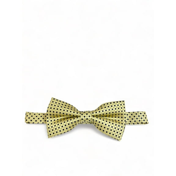 Yellow Classic Diamond Patterned Bow Tie