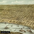 thumbnail image 6 of HISTORIX 1870 Memphis Tennessee Vintage Map Poster Wall Art Print, 24 x 36 Inch, 6 of 7