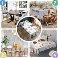 thumbnail image 4 of Cute Dogs Rectangle Tablecloth 60"x84",Waterproof Polyester Rectangle Table Cloth, Wipeable Spillproof Polyester Tablecloth for Dining, Camping, Indoor and Outdoor, 4 of 5