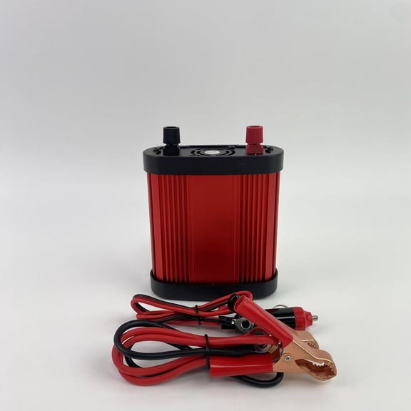 JIRI Inverters,300W Car Power Inverter with 65W USB-C and 3.0 USB Port - DC 12V to 110V AC Power inverters for Vehicles Converter Fast Charging Ports Car Charger Adapter (Red)