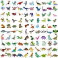 thumbnail image 2 of Stickers de dinosaurios Hebraeos impermeables tipo cartoon para niños, 100 piezas, 2 of 8