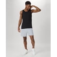 thumbnail image 6 of Hanes Essentials Men's Cotton Tank Top, 3-Pack Black S, 6 of 7