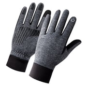 Thermal Winter Glove Liners for Cold Weather for Men & Women - Thin, Lightweight & Warm Black Gloves for Texting, Cycling & Driving - Touchscreen Smartphone Compatible,GreyM