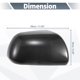 thumbnail image 3 of Cubierta de espejo lateral del conductor y pasajero de Unique Bargains para Toyota Sienna, par de fibra de carbono negra, 3 of 6