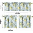 thumbnail image 2 of Lemon Kitchen Curtains Valances and Tiers Set for Windows, Vintage Bathroom Window Curtain Valance 3 Piece Sets,Kitchen Decor for Living Room,54"x 24", 2 of 6