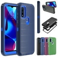thumbnail image 4 of NIFFPD Moto G Pure Case,Moto G Power 2022 Case， Dual Layer Rugged Shockproof Anti-Drop Protective Case for Moto G Pure Case/ Moto G Power 2022 Dark Blue, 4 of 5