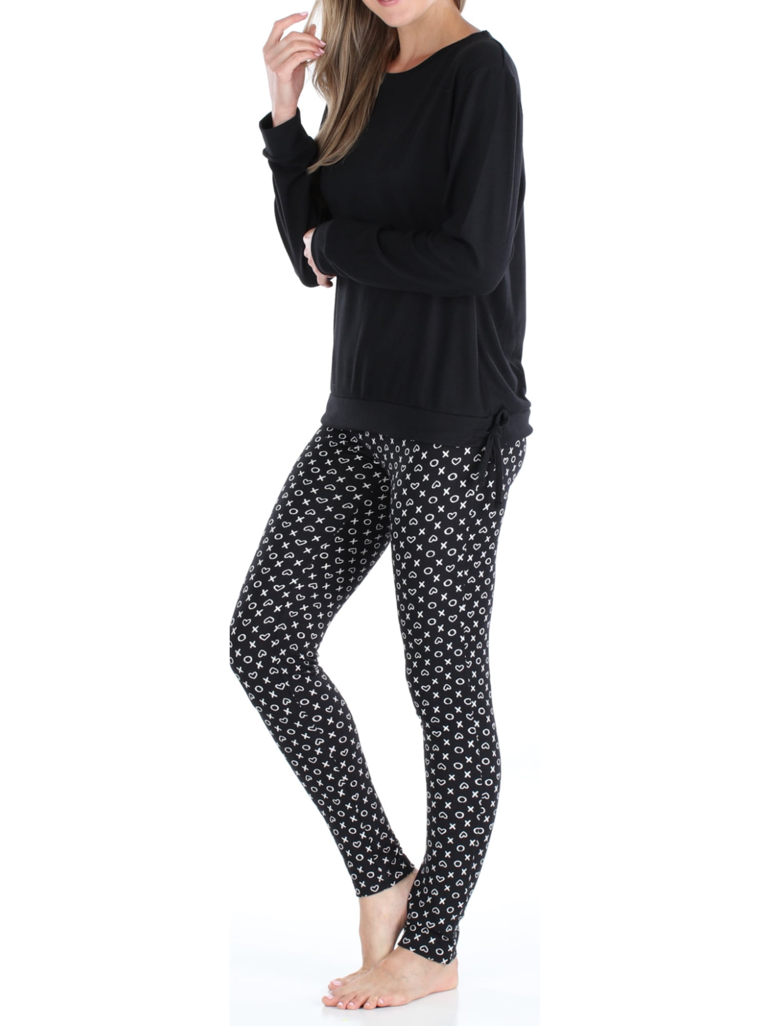 Women's Sherpa Top And Leggings Set, Long Sleeve Comfort Tops And Pyja –  OLIVIA ROCCO