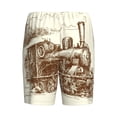 thumbnail image 2 of Lsque Train Mens Sleep Pajama Shorts,Short Pajama Pants, Cotton Ultra-Soft Knit-X-Large, 2 of 9