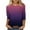 Purple, variant on Lindreshi Long Sleeve Shirts for Women Women's Fashion Printed Loose T-Shirt 3/4 Sleeves Blouse Round Neck Casual Tops