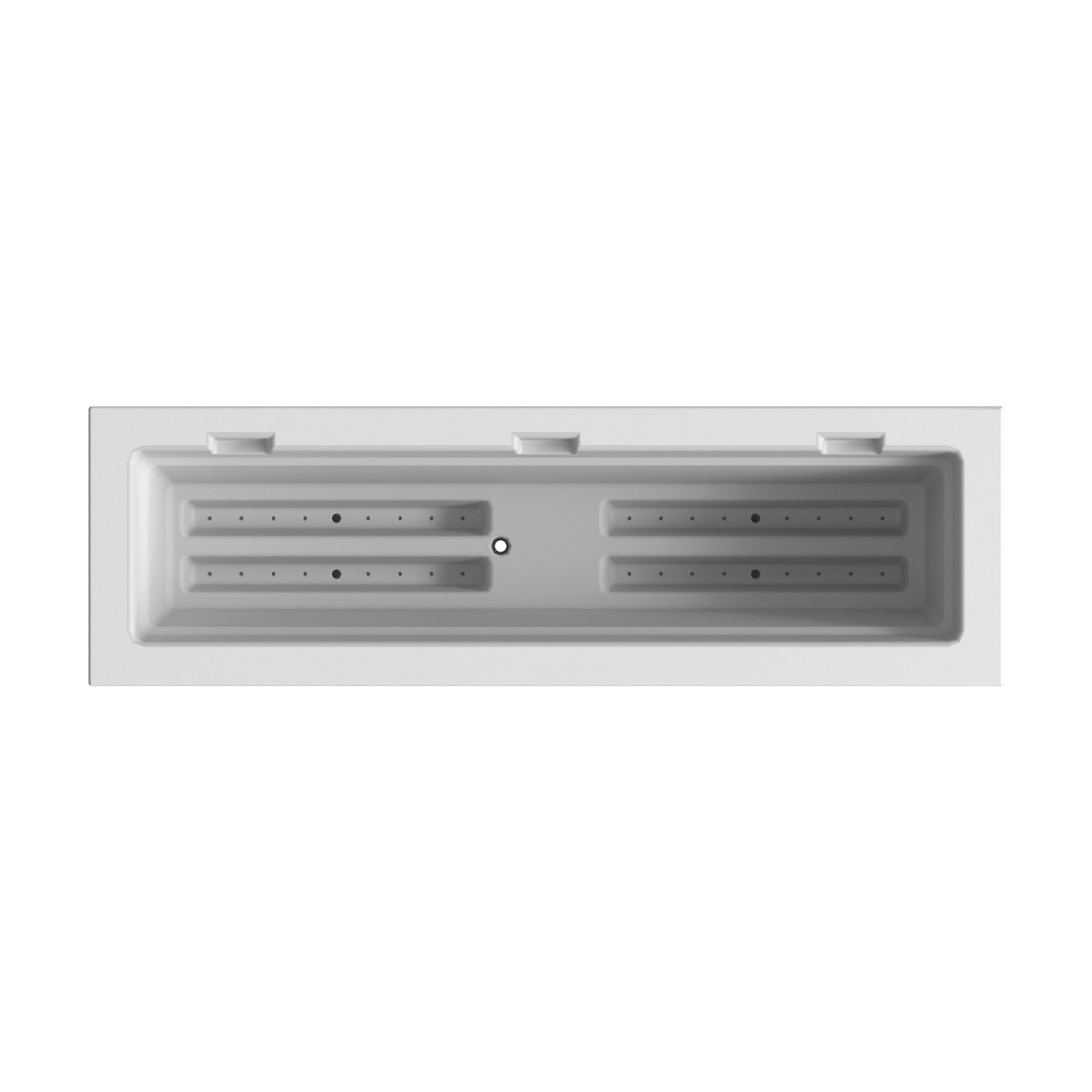 Mayne Fairfield 36" x 11" x 11" Rectangular White Self Watering Plastic Window Box Planter