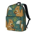 thumbnail image 2 of Goofa Knitted Woodland Squirrel Printed Backpack,Laptop Backpack,Durable Anti-Theft Travel Work Backpack,Water-resistant Backpack, 2 of 9