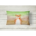 thumbnail image 2 of Carolines Treasures BB7434PW1216 Bear Watercolor Canvas Fabric Decorative Pillow  12H x16W multicolor, 2 of 3