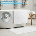 thumbnail image 6 of Bathtub Mat Non Slip with Suction Cups - 100% Rubber Bathroom Mat Textured for Bath Tub Shower Safety - Soft on Touch - BPA/PVC Free - Pet Dog Bath Mat - Machine Washable - 16 × 28 Inch（White）, 6 of 9