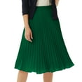 thumbnail image 1 of Grace Karin Women's High Waist Pleated Chiffon Skirt Simple Comfy Basic Midi Swing A-line Skirts（S-2XL）, 1 of 6