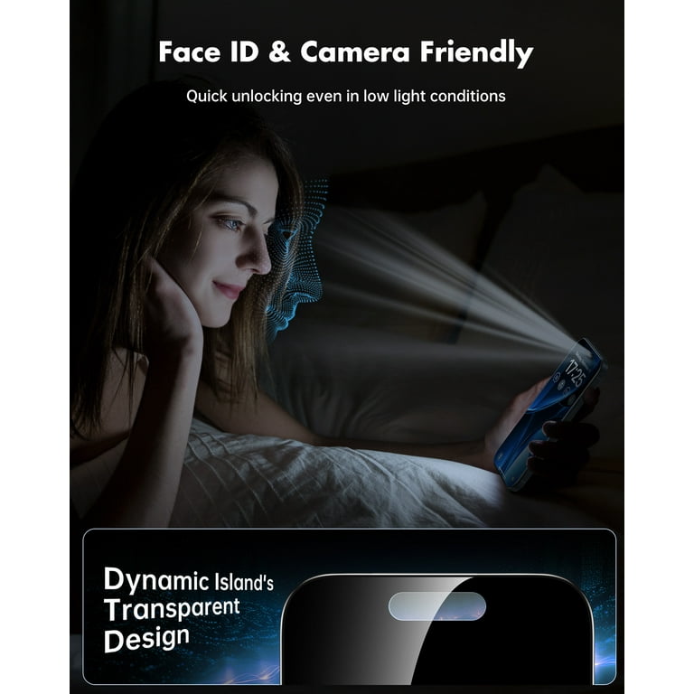 UNBREAKcable iPhone 17 Pro Max Screen Protector Privacy 2 Pack, Anti-Spy Tempered Glass, 9H Scratch Resistant, Bubble-Free Install with Alignment Frame, HD Clear