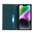 thumbnail image 6 of Nalacover Crossbody Wallet Phone Case for iPhone 14,Premium PU Leather Magnetic Closure Flip Stand Card Holder Zipper Pocket Purse Phone Case with Shoulder Strap,Green, 6 of 11