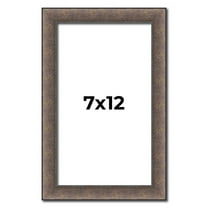 7x12 Frame Silver Real Wood Picture Frame Width 1.25 Inches | Interior Frame Depth 0.5 Inches |