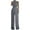 Gray jumpsuits for women, variant on up to 60% off Gifts Usmixi Jumpsuits for Women Evening Party Prom Elegant Empire Waist Pleated Straight Leg Long Jumpsuits Overalls Summer Formal Solid Half High Neck Sleeveless Maxi Rompers Gray l