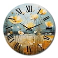 thumbnail image 4 of Designart "Yellow Buttercups Buttercup pasture" Floral Oversized Wall Clock, 4 of 5