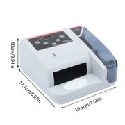 Money Counter Machine, Portable Money Counter with UV/MG/WM Counterfeit Detection Add and Batch Modes Money Counter with LED External Display