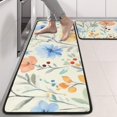 thumbnail image 2 of Kitchen Rugs Sets Of 2,Pioneer Flower Floral Print Pattern Anti Fatigue Kitchen Mat Rugs Non Slip Washable,Decorative Kitchen Floor Mats for Kitchen,Sink,Laundry,17"x47"+17"x47", 2 of 5