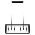 thumbnail image 2 of Hunter - Felippe 8-light Natural Black Iron, Extra Large Chandelier, Dimmable, Casual Style, Linear Shaped, for Bedrooms, Dining, Living Rooms - 19267, 2 of 10