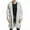 Gray, variant on KBKYBUYZ Men's Faux Fox Fur Coat Turn-Down Collar Long Winter Jacket Gray L