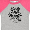thumbnail image 4 of Inktastic Myrtle Beach is My Happy Place with Palm Trees Boys or Girls Baby Bodysuit, 4 of 5