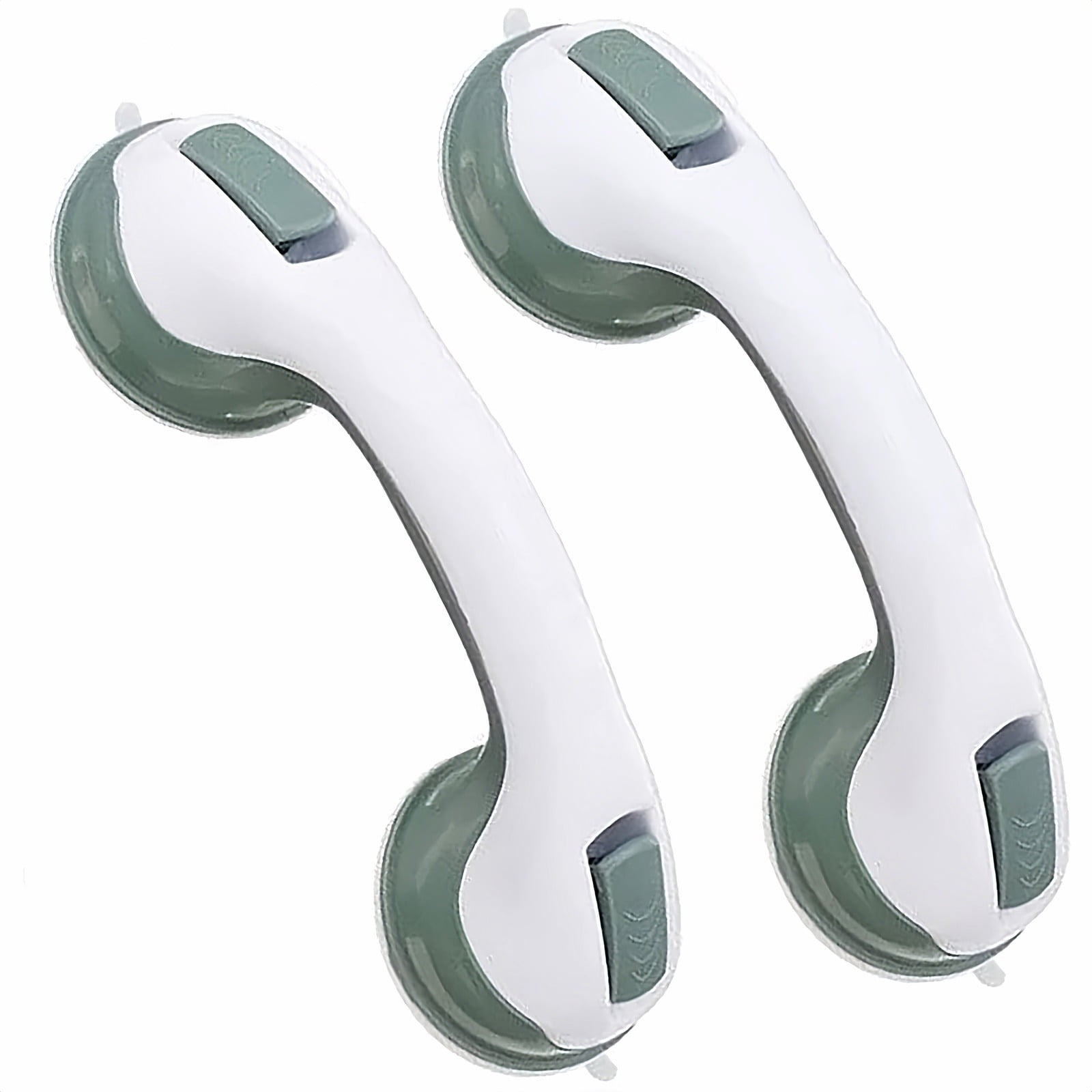 WOVTE Swiss Support Handle, Shower Handles For Elderly, Handicap Grab Bars, Suction Shower Grab Bar, Grab Bars For Bathroom, Bathroom Safety Support Grab Handle Non Slip Tool. (Green)