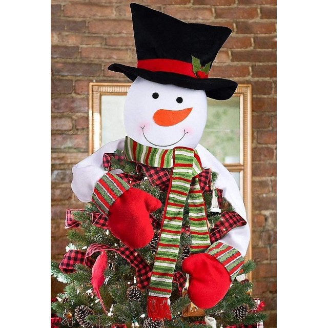 Adorno para árbol de Navidad con forma de muñeco de nieve - Adorno para fiesta de invierno en el país de las maravillas de Navidad