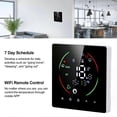 thumbnail image 3 of Thermostat intelligent WiFi avec télécommande et minuterie, contrôleur de chauffage au sol programmable pour la maison, AC90-240 V, 3 of 4